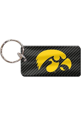 Iowa Hawkeyes Carbon Keychain