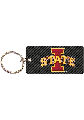 Iowa State Cyclones Carbon Keychain - Black