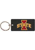 Iowa State Cyclones Carbon Keychain - Black