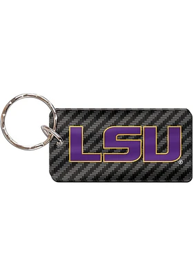 LSU Tigers Carbon Keychain