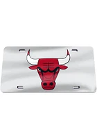 Chicago Bulls Silver Silver Car Accessory License Plate