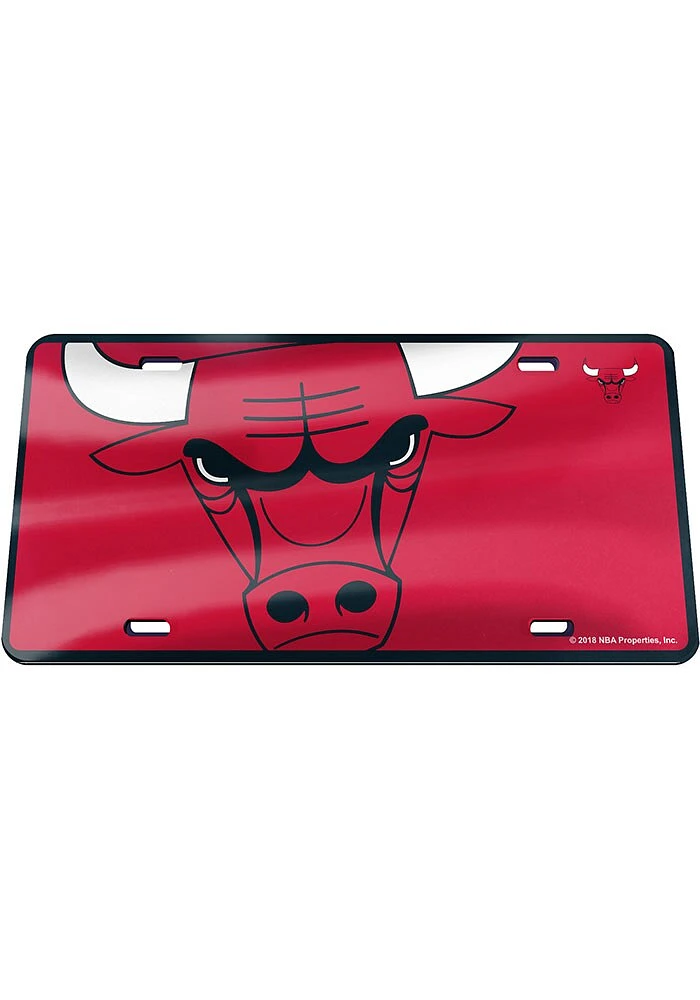 Chicago Bulls Red Mega Car Accessory License Plate