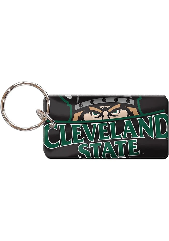 Cleveland State Vikings Mega Line Keychain - Green