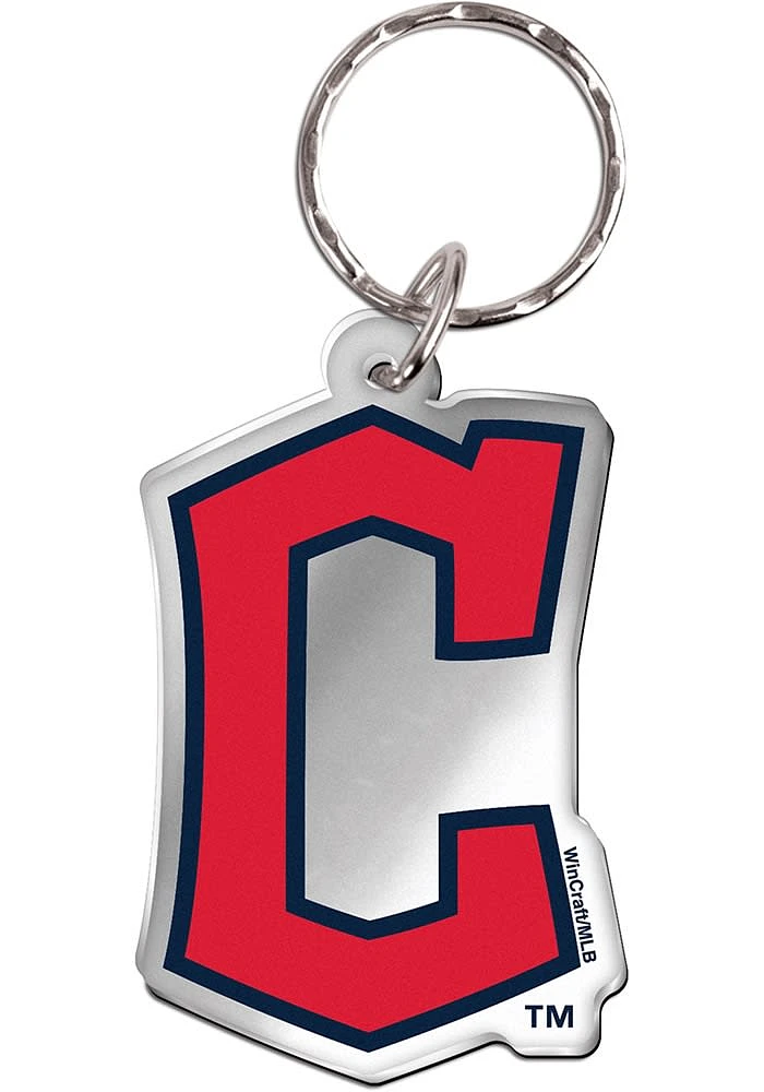 Cleveland Guardians Metallic Keychain - Red