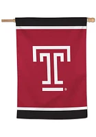 Temple Owls 28 x 40 Inch Banner - Red