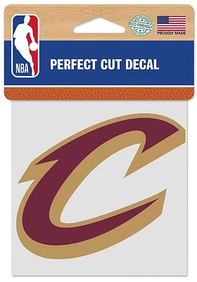 Cleveland Cavaliers 4x4 Inch Auto Decal - Maroon