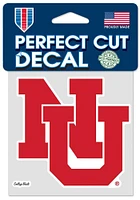 Nebraska Cornhuskers 4x4 Inch Vault Auto Decal - Red