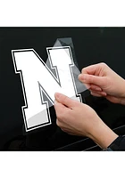 Nebraska Cornhuskers 8x8 White Auto Decal - White