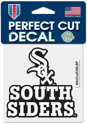 Chicago White Sox 4x4 Slogan Auto Decal - Black
