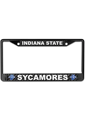 Indiana State Sycamores Carbon Fiber License Plate Frame - Black