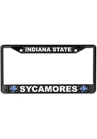Indiana State Sycamores Carbon Fiber License Plate Frame - Black