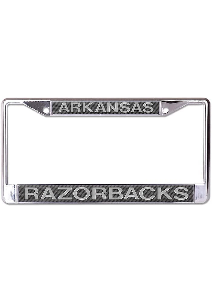 Arkansas Razorbacks Carbon Fiber License Plate Frame -