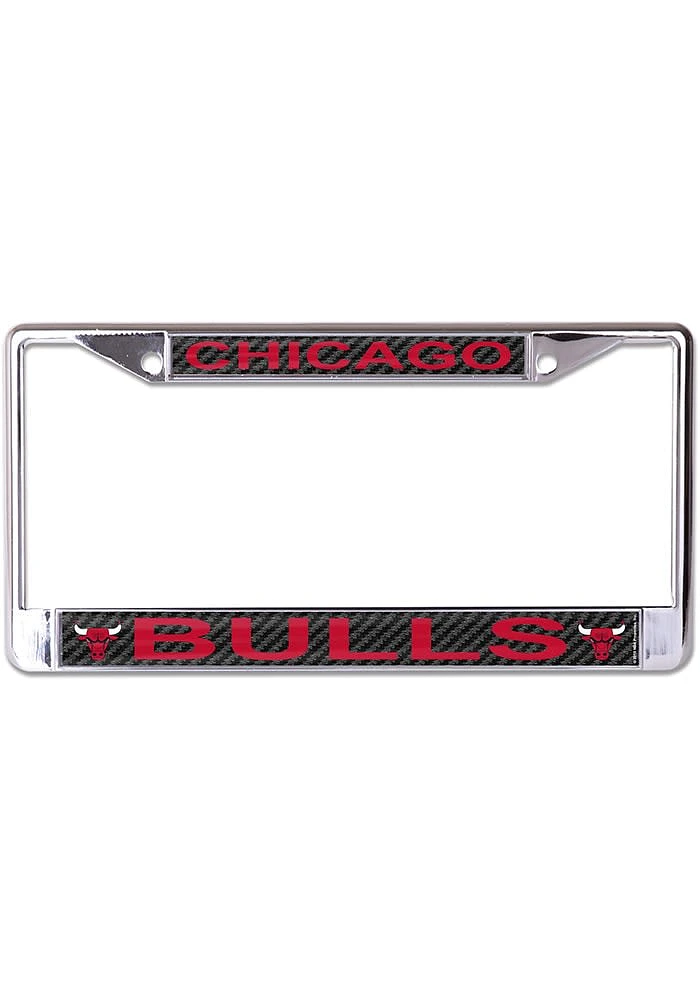 Chicago Bulls Carbon Fiber License Frame