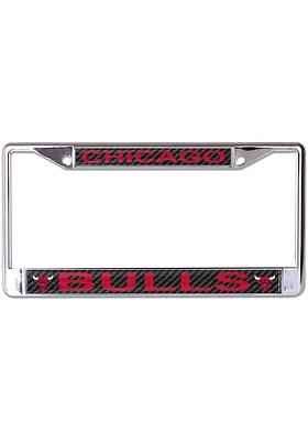 Chicago Bulls Carbon Fiber License Frame