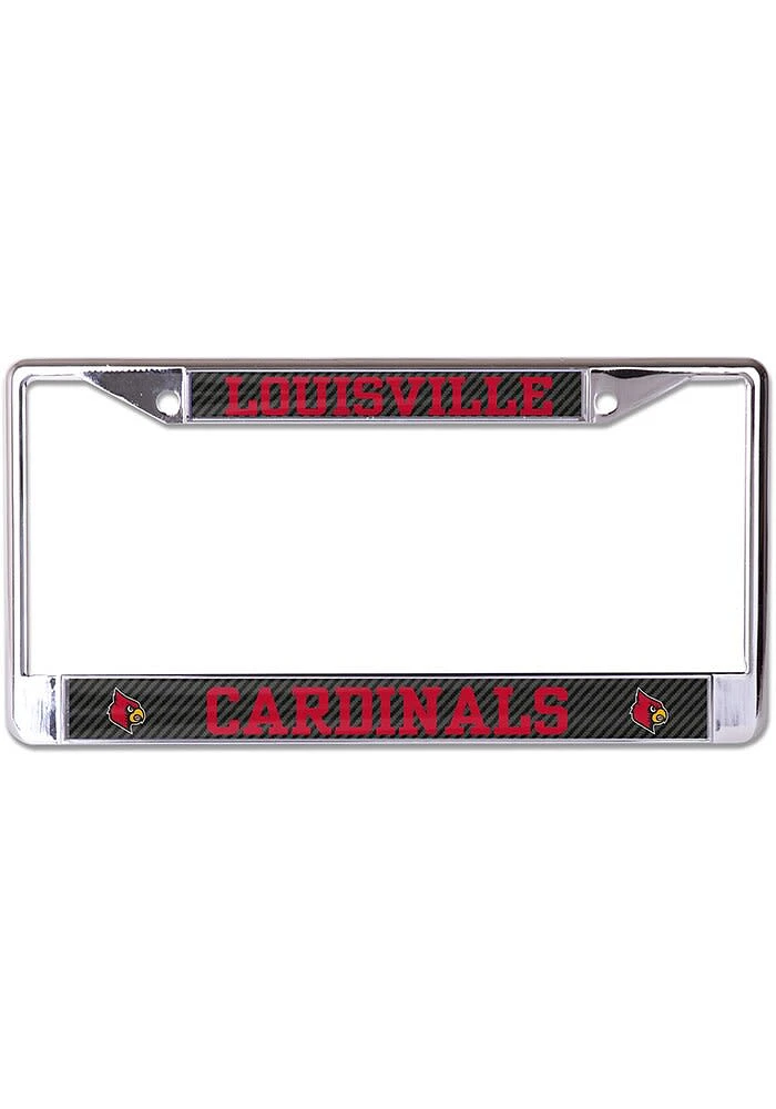 Louisville Cardinals Carbon Fiber License Plate Frame -
