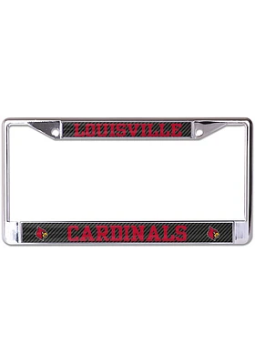 Louisville Cardinals Carbon Fiber License Plate Frame -