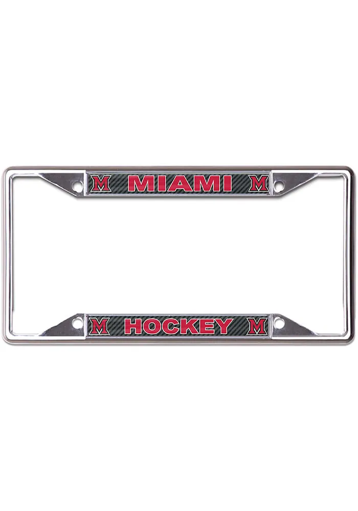 Miami RedHawks Carbon Fiber License Frame