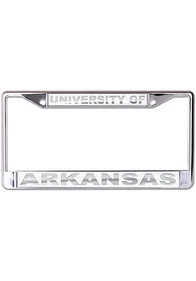 Arkansas Razorbacks Frosted Metallic License Plate Frame -