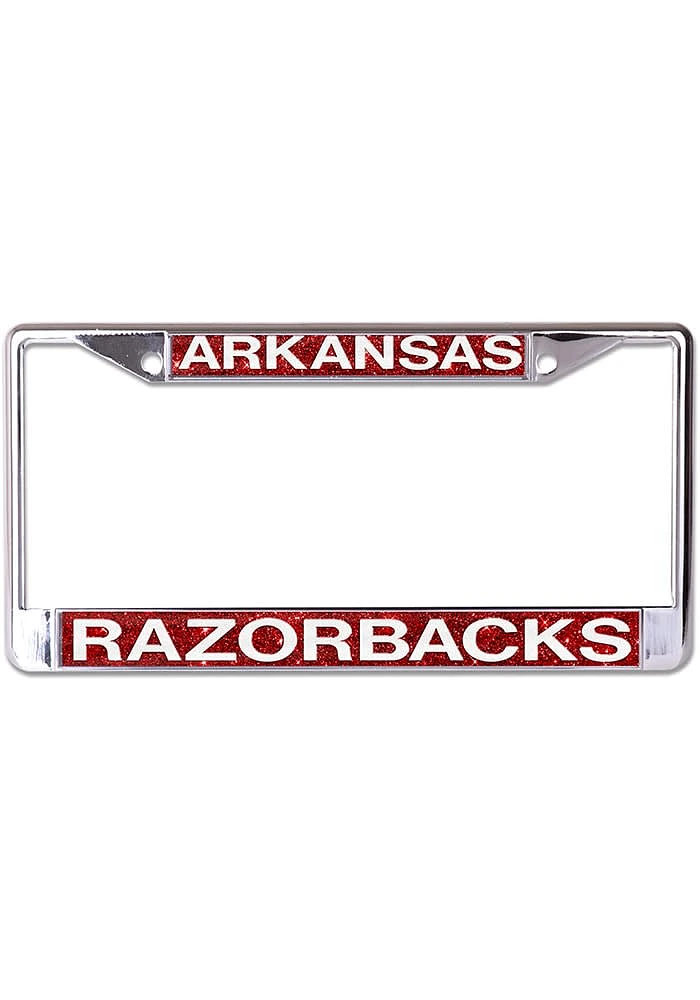 Arkansas Razorbacks Glitter License Plate Frame -