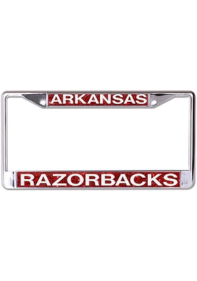 Arkansas Razorbacks Glitter License Plate Frame -