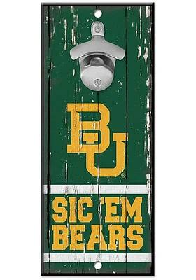 Baylor Bears Bottle Opener Sign