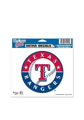 Texas Rangers 5x6 Multi-Use Auto Decal - Blue