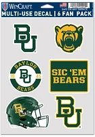 Baylor Bears 6pk Auto Decal - Green