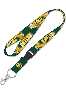 Baylor Bears Tie Dye Lanyard - Green