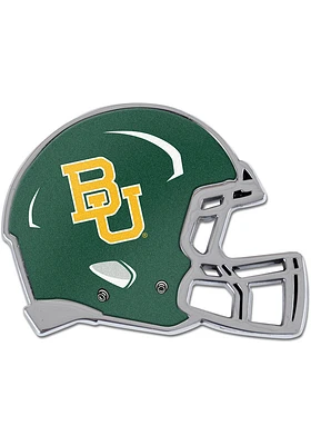 Baylor Bears Chrome Domed Car Emblem - Green