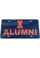 Illinois Fighting Illini  Acrylic Car Accessory License Plate