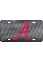 Alabama Crimson Tide  Carbon Fiber Car Accessory License Plate