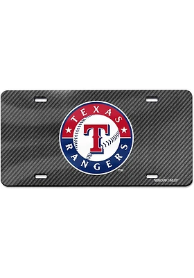 Texas Rangers  Carbon Fiber Car Accessory License Plate