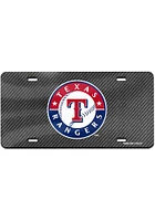 Texas Rangers  Carbon Fiber Car Accessory License Plate