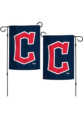 Cleveland Guardians 12.5x18 cap Garden Flag - Navy Blue
