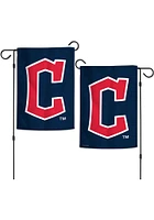 Cleveland Guardians 12.5x18 cap Garden Flag - Navy Blue