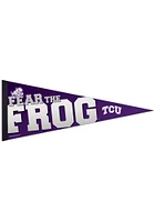 TCU Horned Frogs Premium 12x30 Pennant - Purple