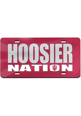 Indiana Hoosiers  Acrylic Car Accessory License Plate