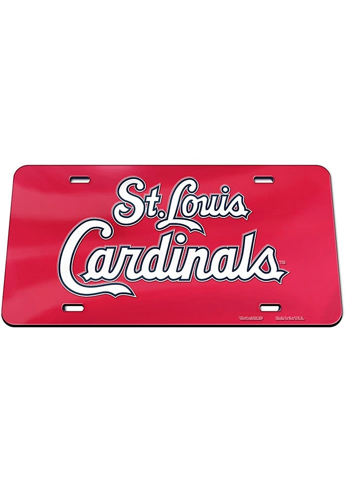St Louis Cardinals Wordmark Car Accessory License Plate