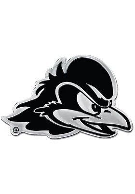 Delaware Fightin' Blue Hens Chrome Car Emblem - Black