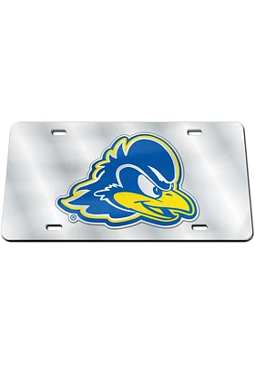 Delaware Fightin' Blue Hens Blue Inlaid Car Accessory License Plate