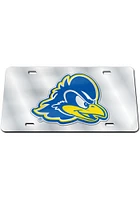 Delaware Fightin' Blue Hens Blue Inlaid Car Accessory License Plate