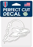 Delaware Fightin' Blue Hens White 4x4 Auto Decal - White
