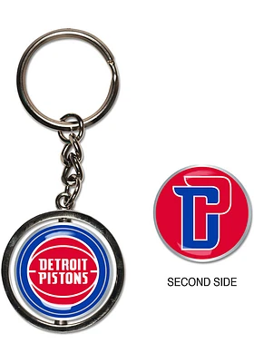 Detroit Pistons Spinner Keychain - Red