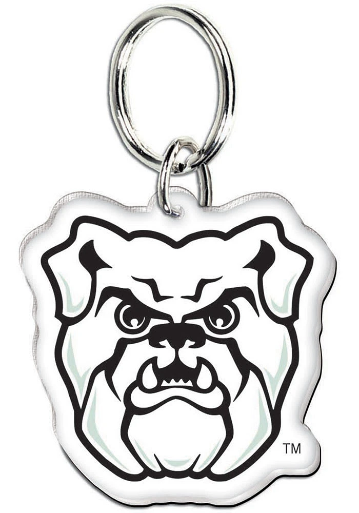 Butler Bulldogs Acrylic Keychain - White