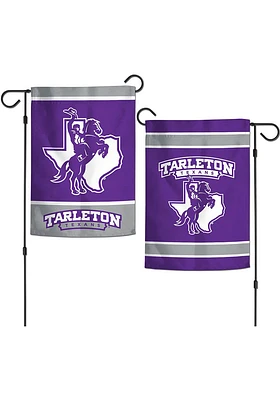 Tarleton State Texans 2 Sided Garden Flag - Purple