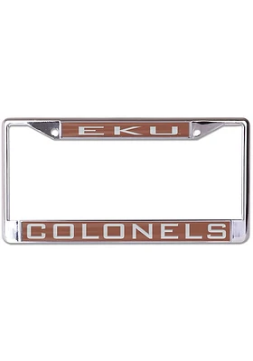 Eastern Kentucky Colonels Metallic License Plate Frame - Silver