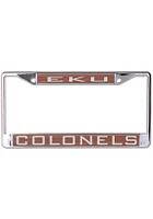 Eastern Kentucky Colonels Metallic License Plate Frame - Silver