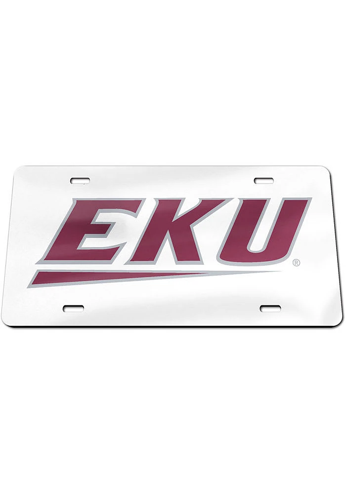 Eastern Kentucky Colonels Maroon Acrylic Car Accessory License Plate