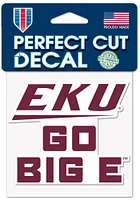 Eastern Kentucky Colonels 4x4 Slogan Auto Decal - Maroon