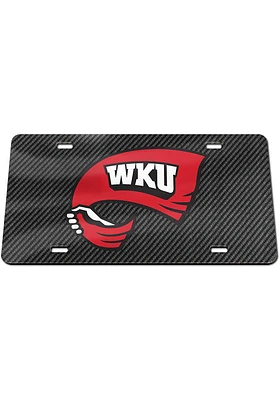 Western Kentucky Hilltoppers Red Acrylic Car Accessory License Plate